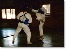 Master Buhs Sparring with Master Kim Royce