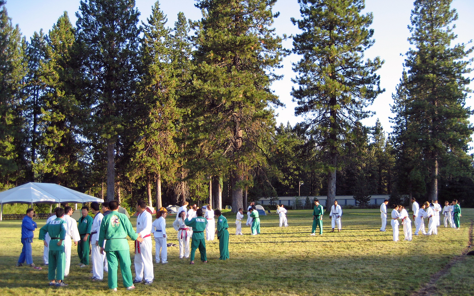 Wideview of camp activities